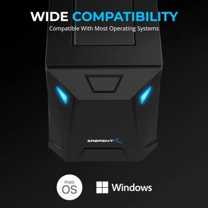 SABRENT USB C Bağlantı İstasyonu ve SSD ve HDD Çevrimdışı Klonlama (DS-UNHC)