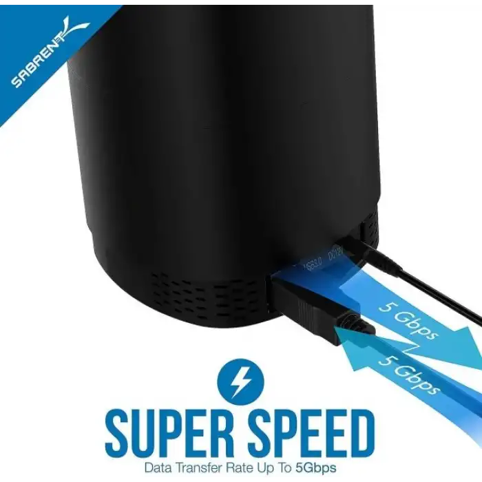 SABRENT USB C Bağlantı İstasyonu ve SSD ve HDD Çevrimdışı Klonlama (DS-UNHC)