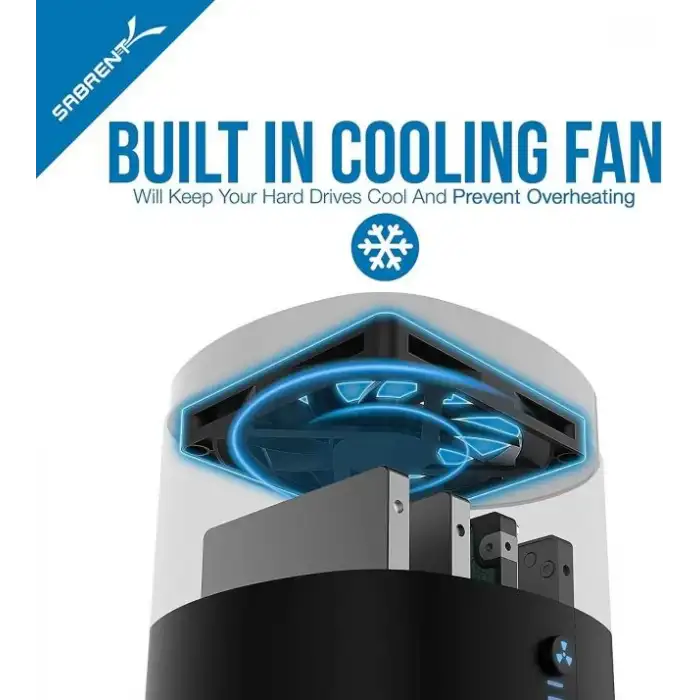 SABRENT USB C Bağlantı İstasyonu ve SSD ve HDD Çevrimdışı Klonlama (DS-UNHC)