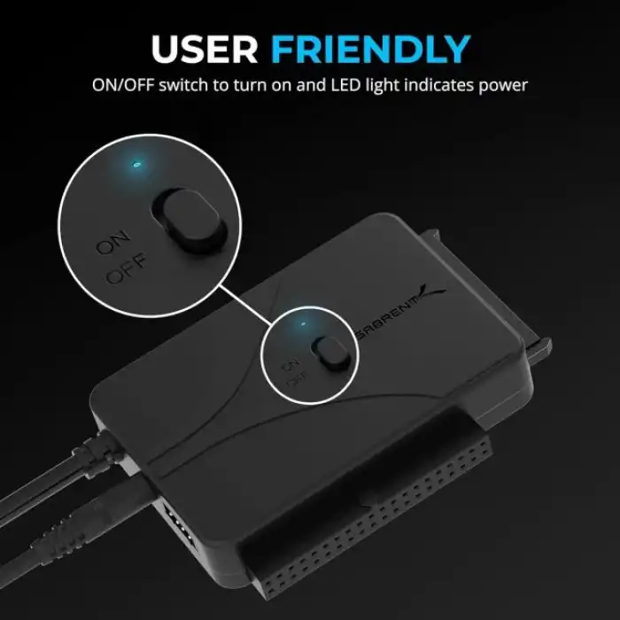 SABRENT USB SATA Harici Sabit Disk Soğutma Fanlı Lay Düz Yerleştirme İstasyonu