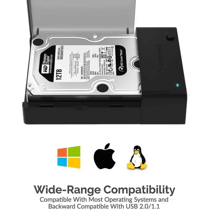 SABRENT USB SATA Harici Sabit Disk Soğutma Fanlı Lay Düz Yerleştirme İstasyonu