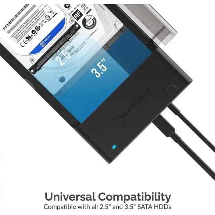 SABRENT USB SATA Harici Sabit Disk Soğutma Fanlı Lay Düz Yerleştirme İstasyonu