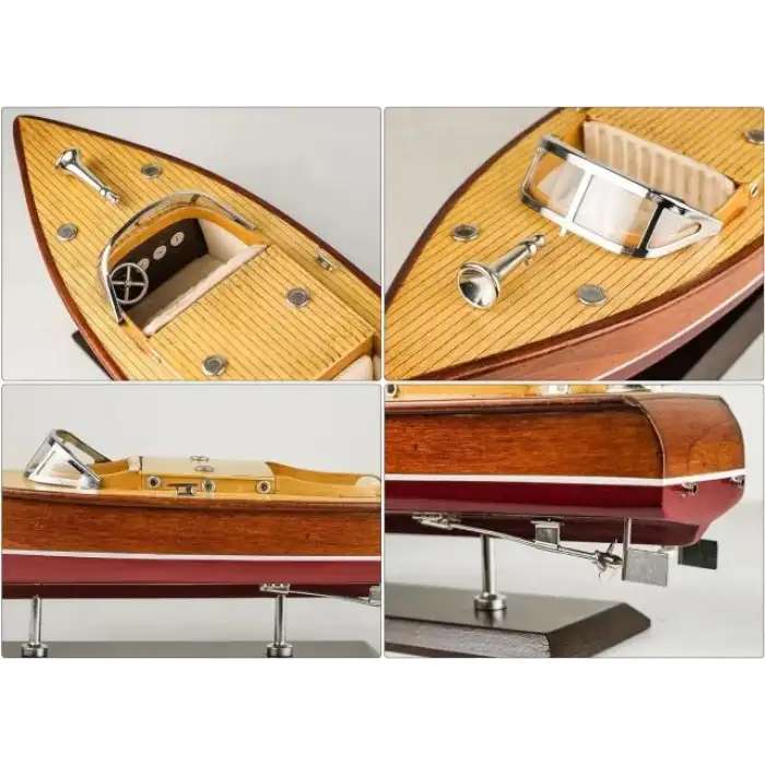 SAILINGSTORY Ahşap Tekne Riva Aquarama Sürat Teknesi 1/20 Ölçekli