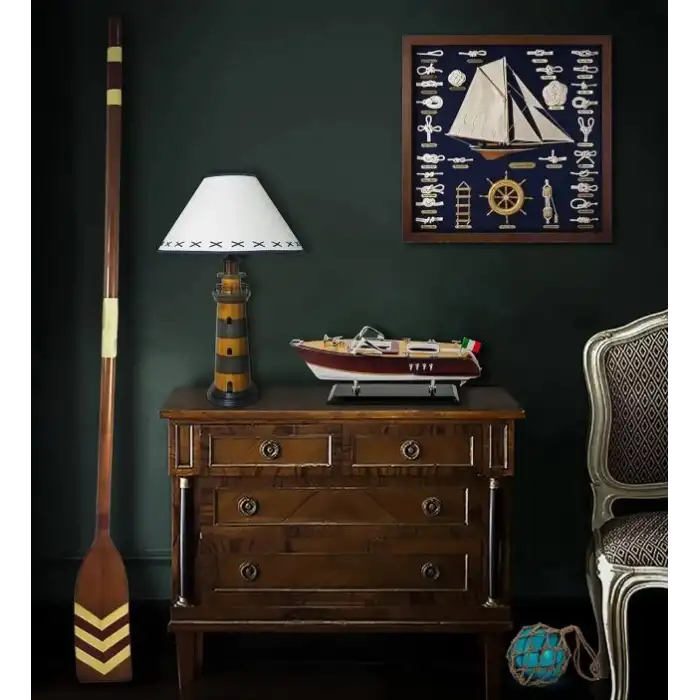 SAILINGSTORY Ahşap Tekne Riva Aquarama Sürat Teknesi 1/20 Ölçekli