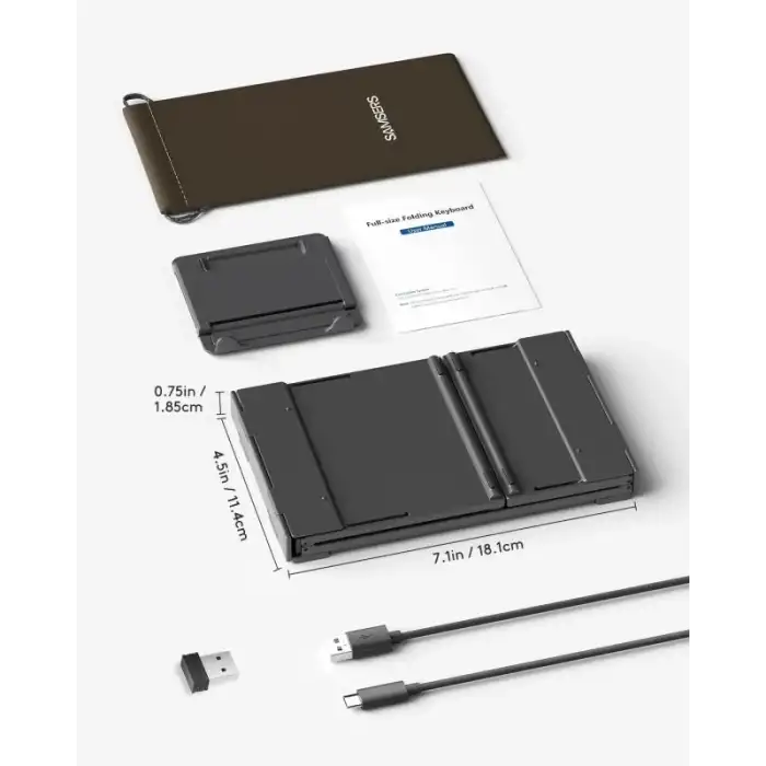 Samsers Dokunmatik Yüzeyli Katlanabilir Bluetooth Klavye