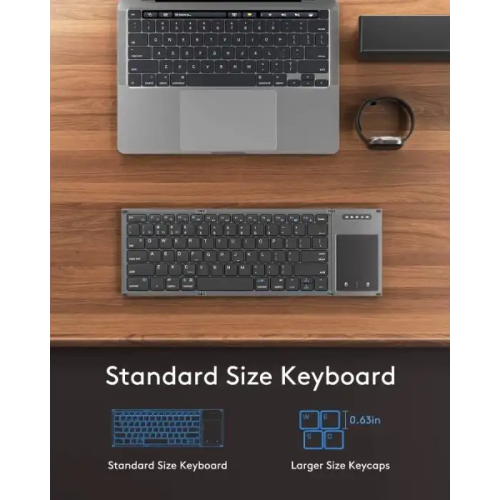 Samsers Dokunmatik Yüzeyli Katlanabilir Bluetooth Klavye