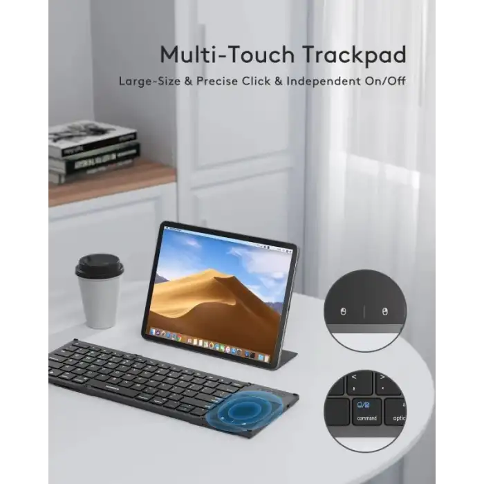 Samsers Dokunmatik Yüzeyli Katlanabilir Bluetooth Klavye