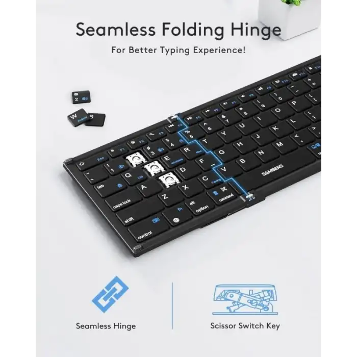 Samsers Dokunmatik Yüzeyli Katlanabilir Bluetooth Klavye