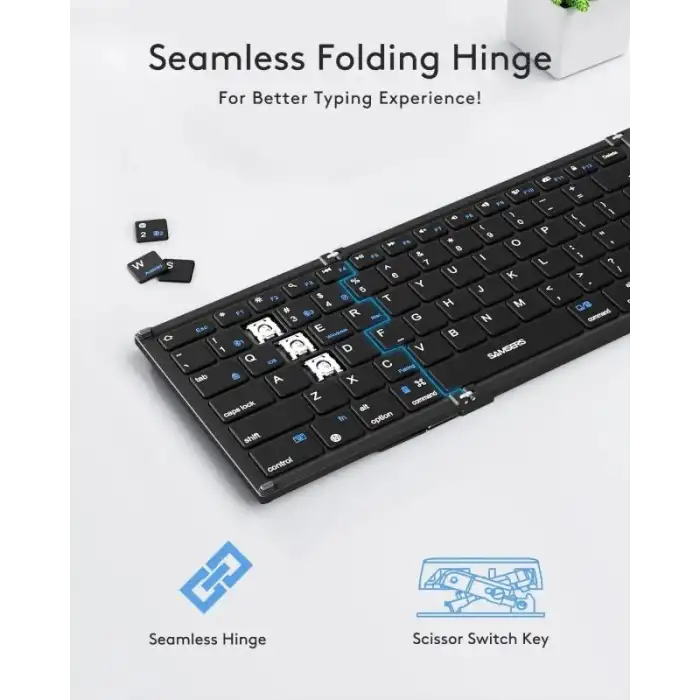 Samsers Dokunmatik Yüzeyli Katlanabilir Bluetooth Klavye