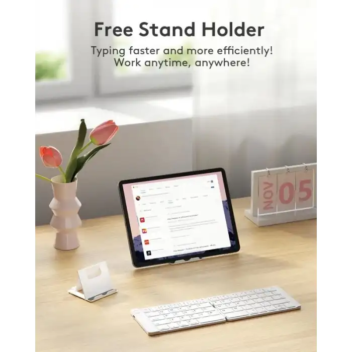 Samsers Katlanabilir Bluetooth Klavye (Stand Tutuculu)