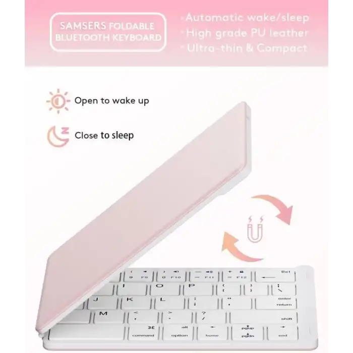 Samsers Katlanabilir Bluetooth Klavye (Stand Tutuculu)
