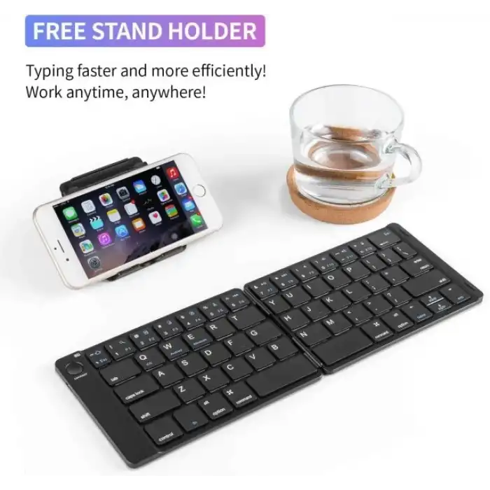 Samsers Katlanabilir Bluetooth Klavye (Stand Tutuculu)