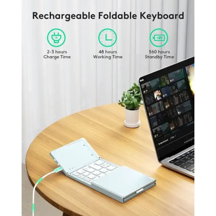 Samsers Touchpadli Katlanabilir Bluetooth Klavye