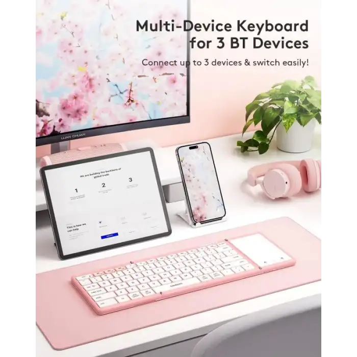 Samsers TouchPadli Katlanabilir Bluetooth Klavye