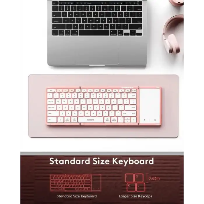Samsers TouchPadli Katlanabilir Bluetooth Klavye