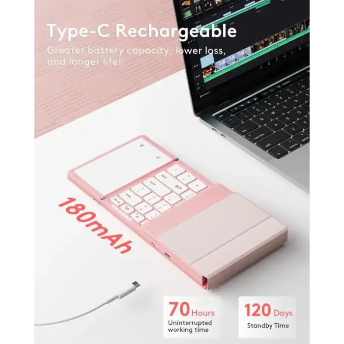 Samsers TouchPadli Katlanabilir Bluetooth Klavye