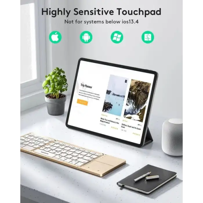 Samsers Touchpadli Katlanabilir Bluetooth Klavye