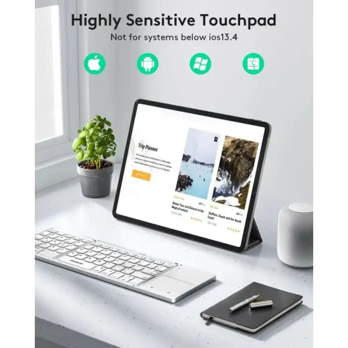 Samsers Touchpadli Katlanabilir Bluetooth Klavye