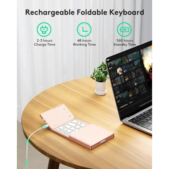 Samsers Touchpadli Katlanabilir Bluetooth Klavye