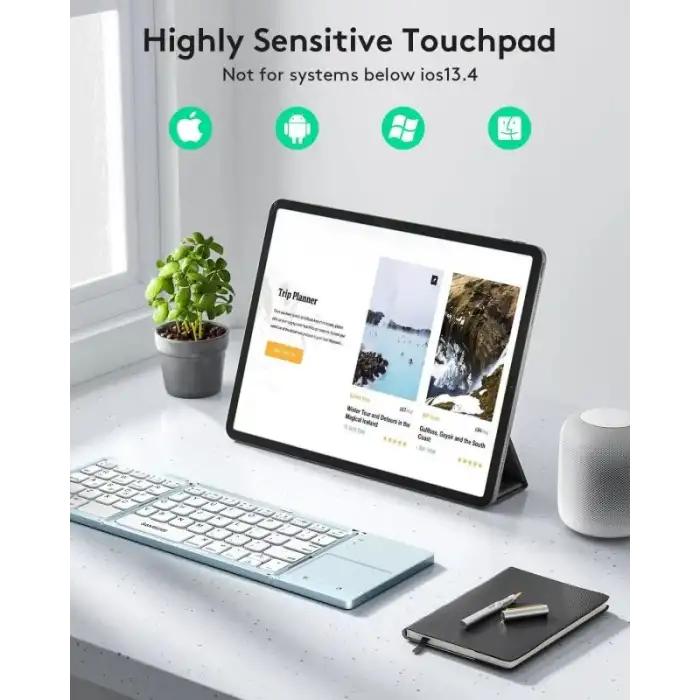 Samsers Touchpadli Katlanabilir Bluetooth Klavye