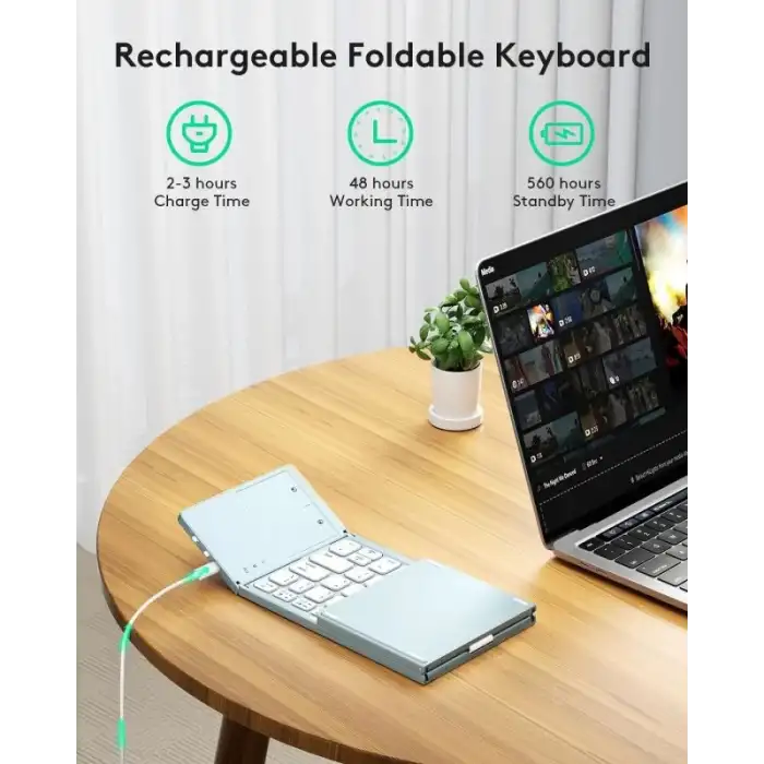 Samsers Touchpadli Katlanabilir Bluetooth Klavye