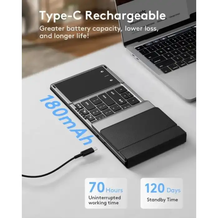 Samsers TouchPadli Katlanabilir Bluetooth Klavye