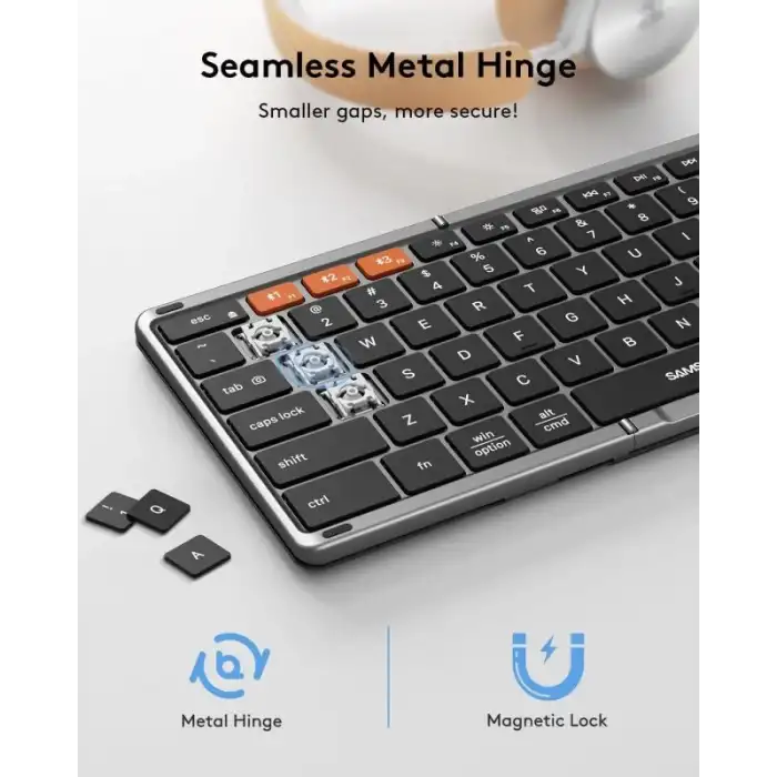 Samsers TouchPadli Katlanabilir Bluetooth Klavye