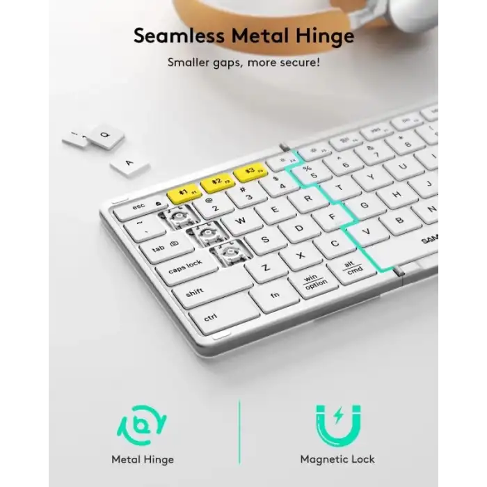 Samsers TouchPadli Katlanabilir Bluetooth Klavye