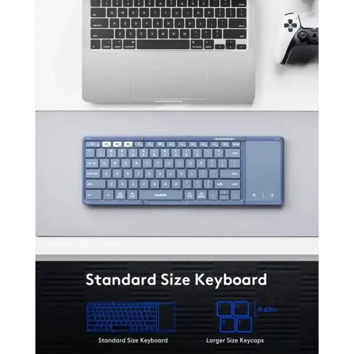 Samsers TouchPadli Katlanabilir Bluetooth Klavye