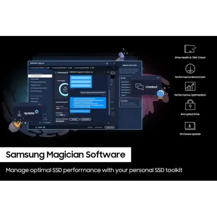 SAMSUNG 990 PRO M.2 SSD MZ-V9P2T0CW