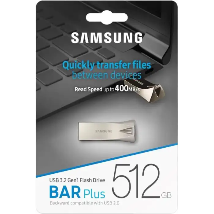SAMSUNG BAR Plus USB 3.2 Flash Bellek 512 GB