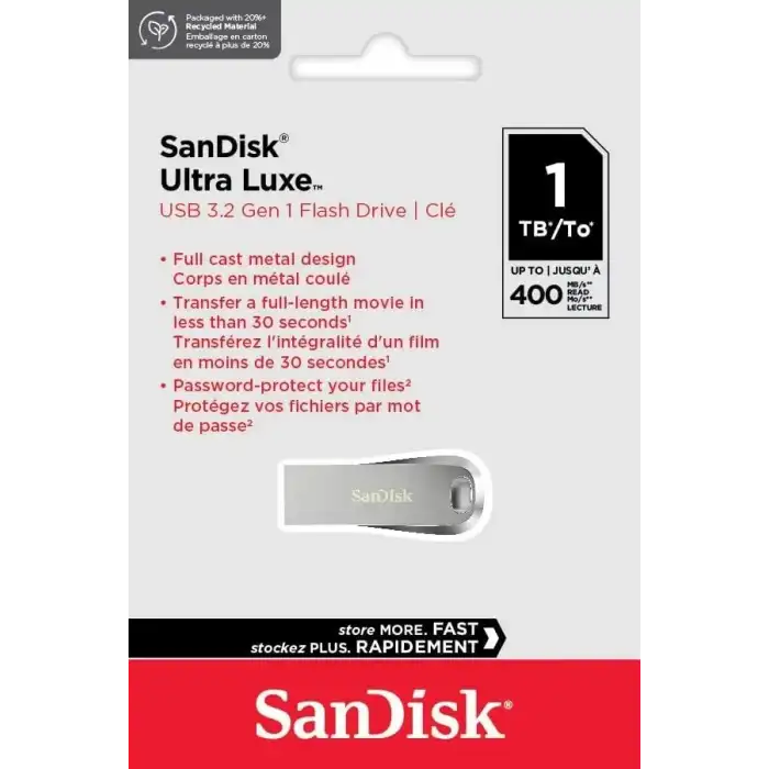 SanDisk Ultra Luxe USB 3.1 Gen 1 Flash Bellek