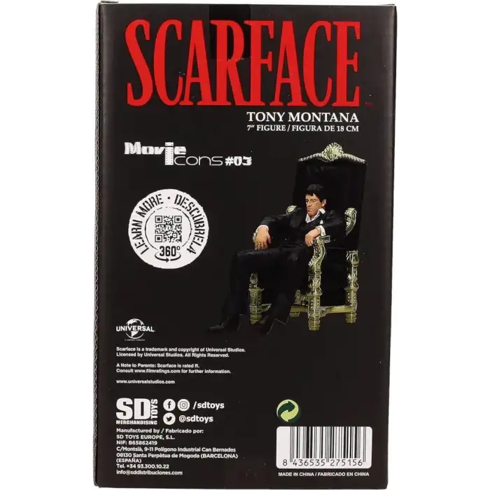 SD Toys Movie Icons Scarface Tony Montana Taht Figür