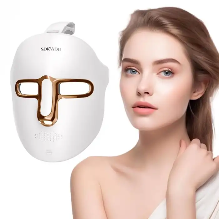 SDKWDH 7 Renk LED Yüz Maskesi - Mavi Kırmızı Işık Terapisi Maskesi