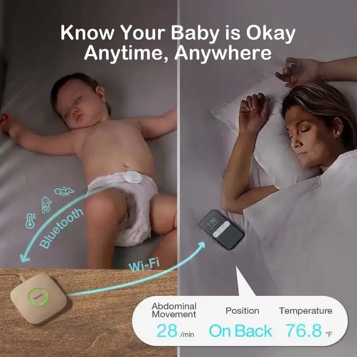 Sense-U Smart Baby Karın Hareket Monitörü 3 Bebek Karnını Takip Eder