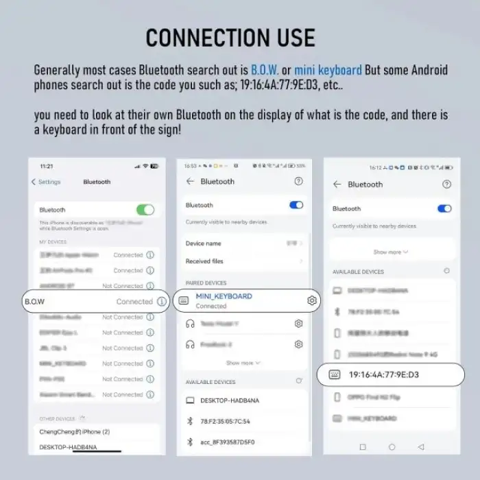 SIKAI CASE Manyetik Standlı Katlanabilir Bluetooth Klavye