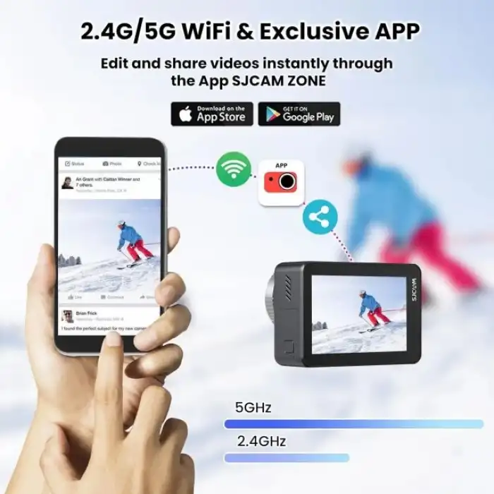 SJCAM SJ11 Aktif HDR Yükseltilmiş 4K30FPS WiFi Aksiyon Kameraları