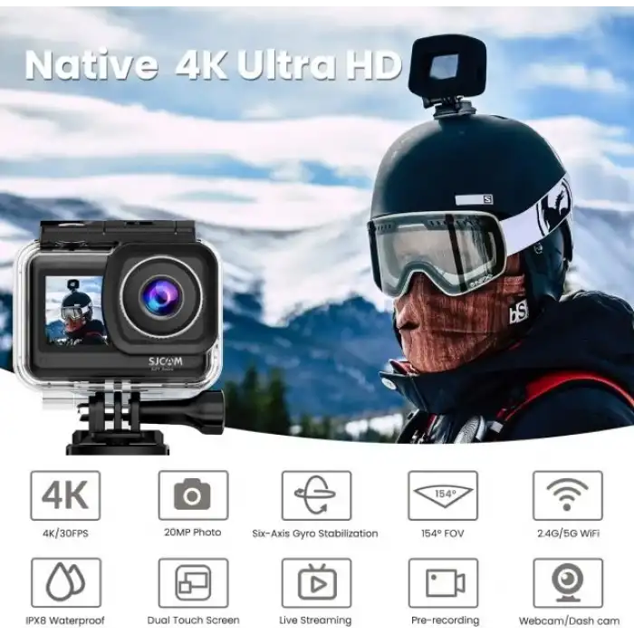 SJCAM SJ11 Aktif HDR Yükseltilmiş 4K30FPS WiFi Aksiyon Kameraları