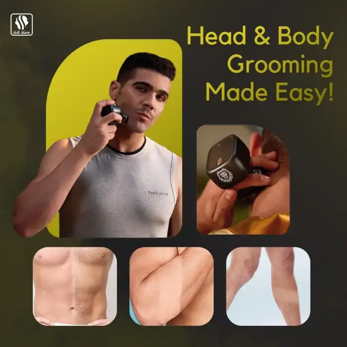 Skull Shaver One Lion Silver Pro Folyo Tıraş Makinesi - Paslanmaz Çelik