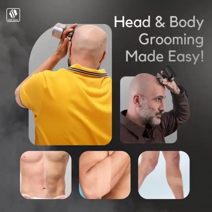 Skull Shaver Pitbull Silver Pro SX5 Kafa ve Yüz Tıraş Makinesi