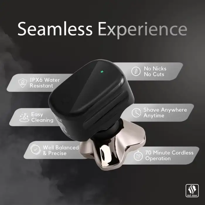 Skull Shaver Pitbull Silver Pro SX5 Kafa ve Yüz Tıraş Makinesi