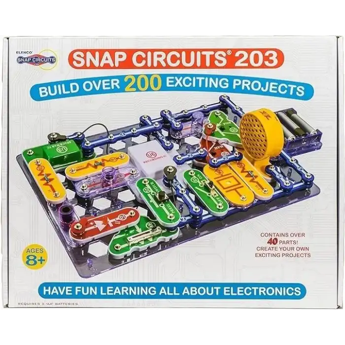 Snap Circuits 203 8+ Çocuklar İçin Elektronik Eğitim Seti