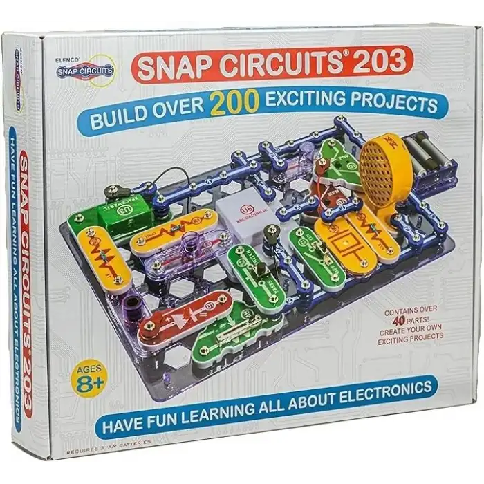 Snap Circuits 203 8+ Çocuklar İçin Elektronik Eğitim Seti