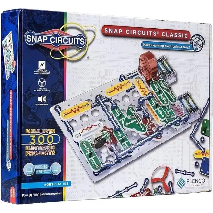 Snap Circuits Classic SC-300 8+ Çocuklar İçin STEM Elektronik Eğitici Oyuncak Seti
