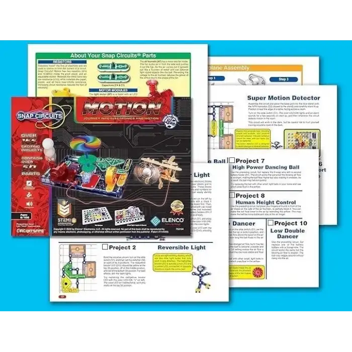 Snap Circuits Hareket Elektroniği Keşif Kiti 8+ Yaş Etiğim Kiti