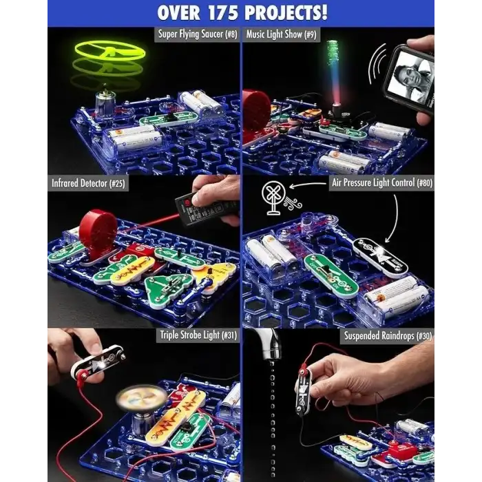 Snap Circuits LIGHT Elektronik  Set 8+ Yaş Çocuklar İçin STEM Eğitim Kiti