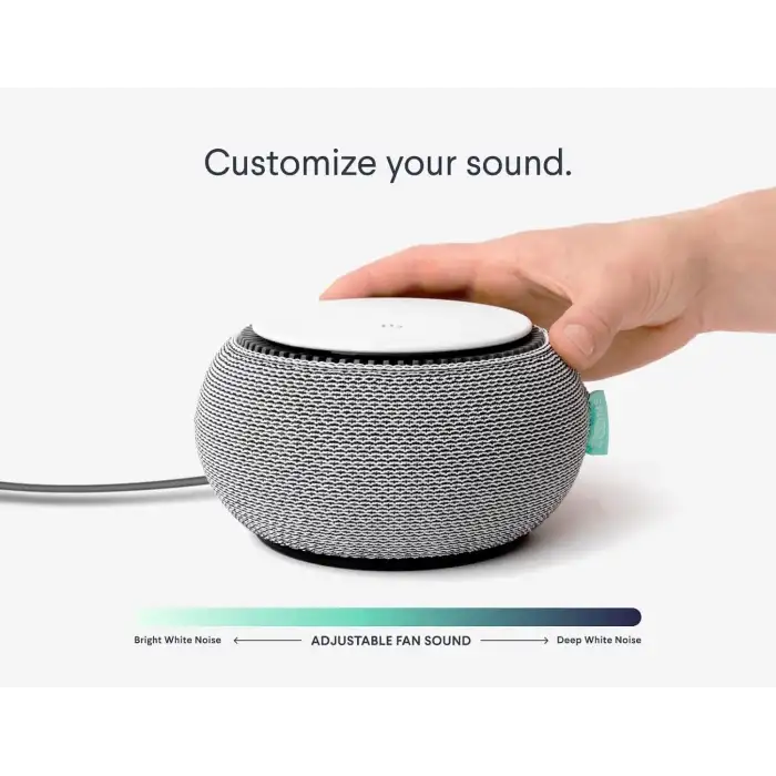 Snooz Akıllı Beyaz Gürültü Makinesi - Uygulamalı, Uzaktan Kumanda - Gri