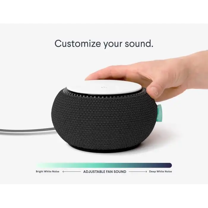 Snooz Akıllı Beyaz Gürültü Makinesi - Uygulamalı, Uzaktan Kumanda - Siyah