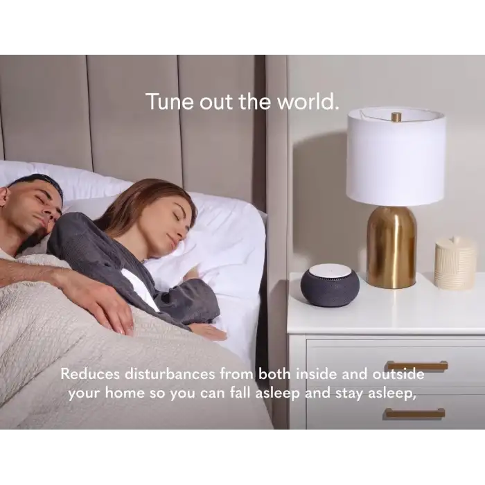 Snooz Akıllı Beyaz Gürültü Makinesi - Uygulamalı, Uzaktan Kumanda - Siyah