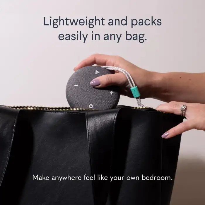 Snooz Go - Beyaz Gürültü Ses Makinesi, Gece Lambası ve Bluetooth Hoparlör